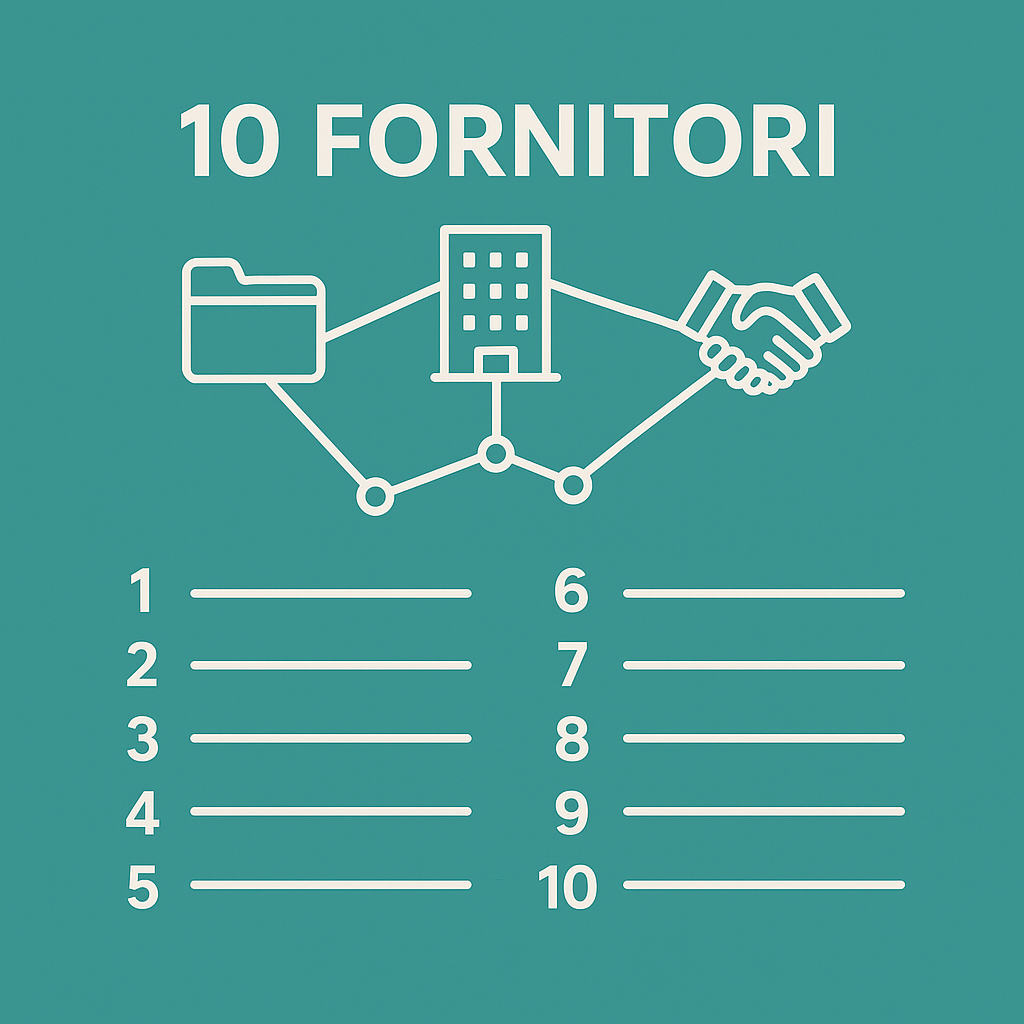 LISTA 10 FORNITORI + 1 BONUS